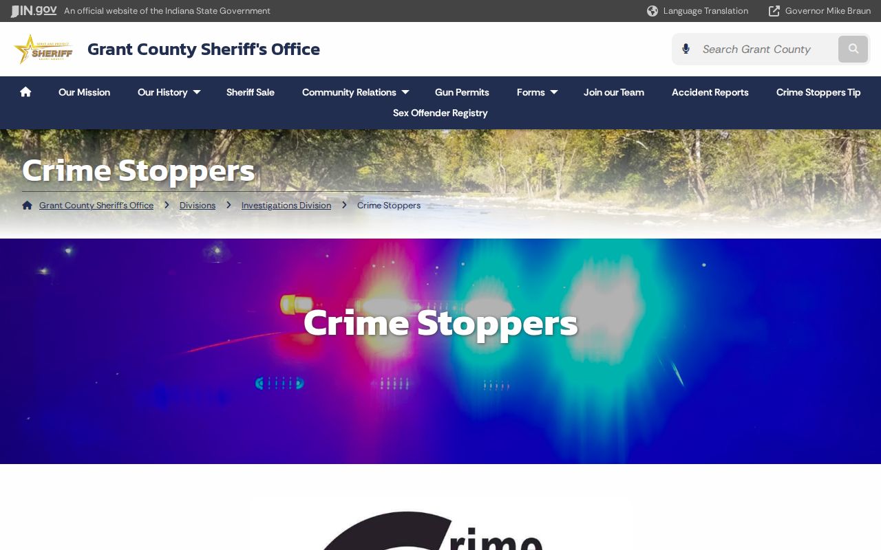 Grant County wanted tip and Crime Stoppers information