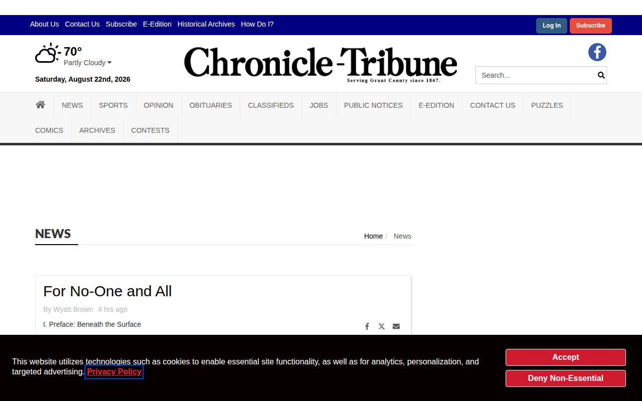 Grant County crime news from the Chronicle-Tribune